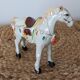 Painted porcelain horse statuette