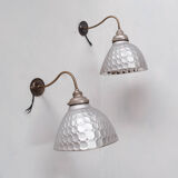 Pair of Antique Mercury Glass Wall Lights