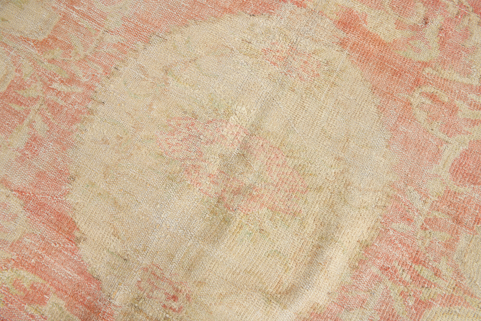 Tapis vintage oriental rouge pêche 6x9, 184x286cm