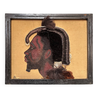 1950s painting "Mopende Man"