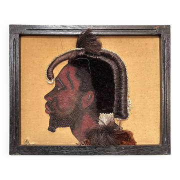 1950s painting "Mopende Man"
