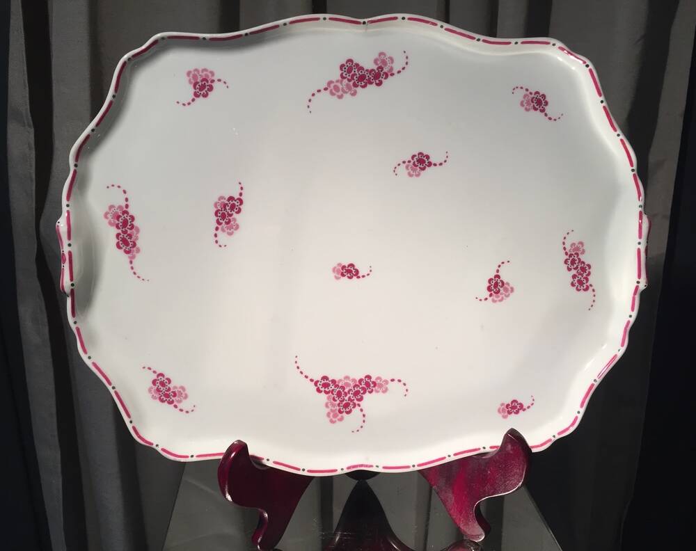 Lise model limoges porcelain presentation tray