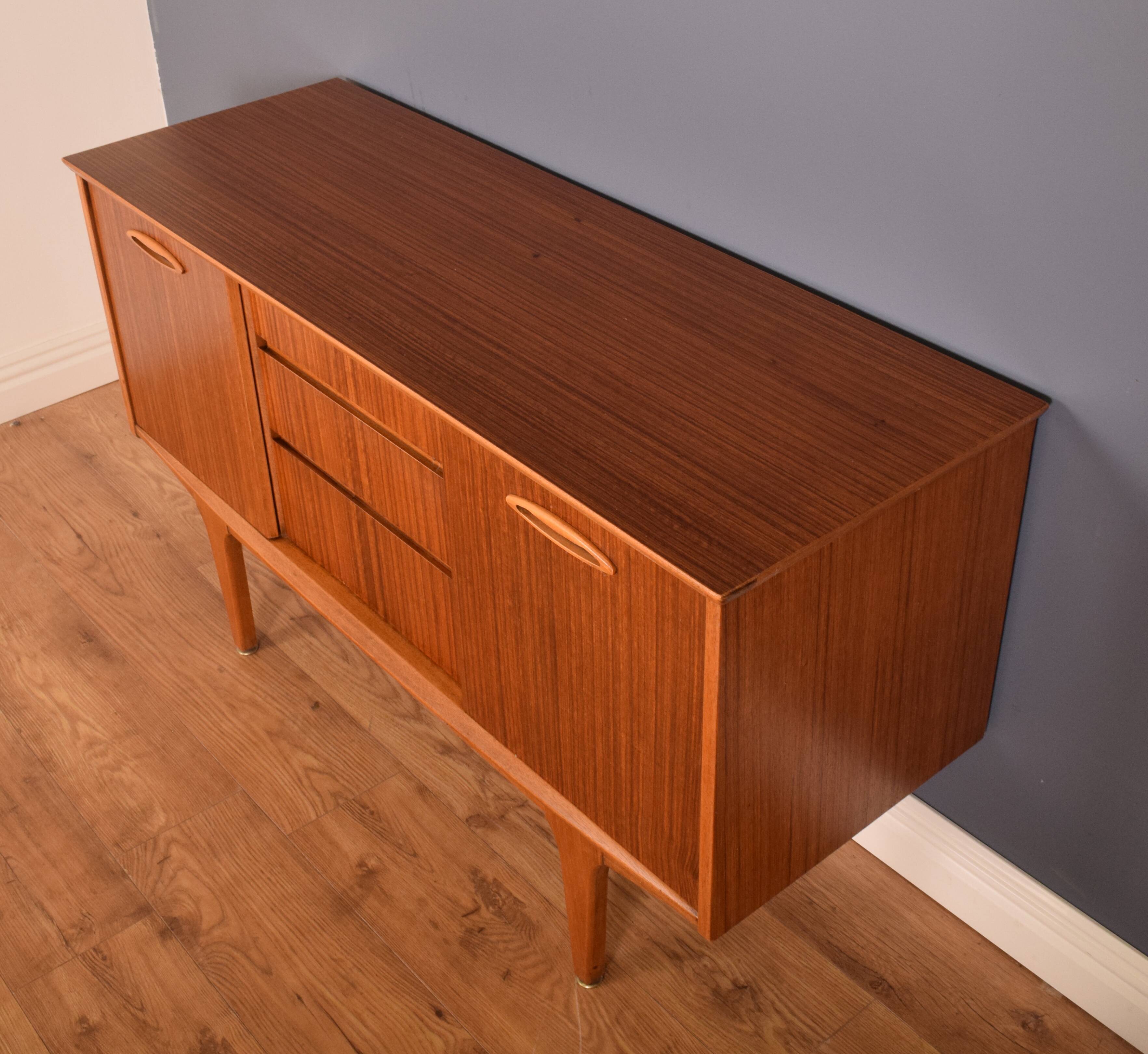 Restored Short Walnut Retro Jentique 1960s Sideboard