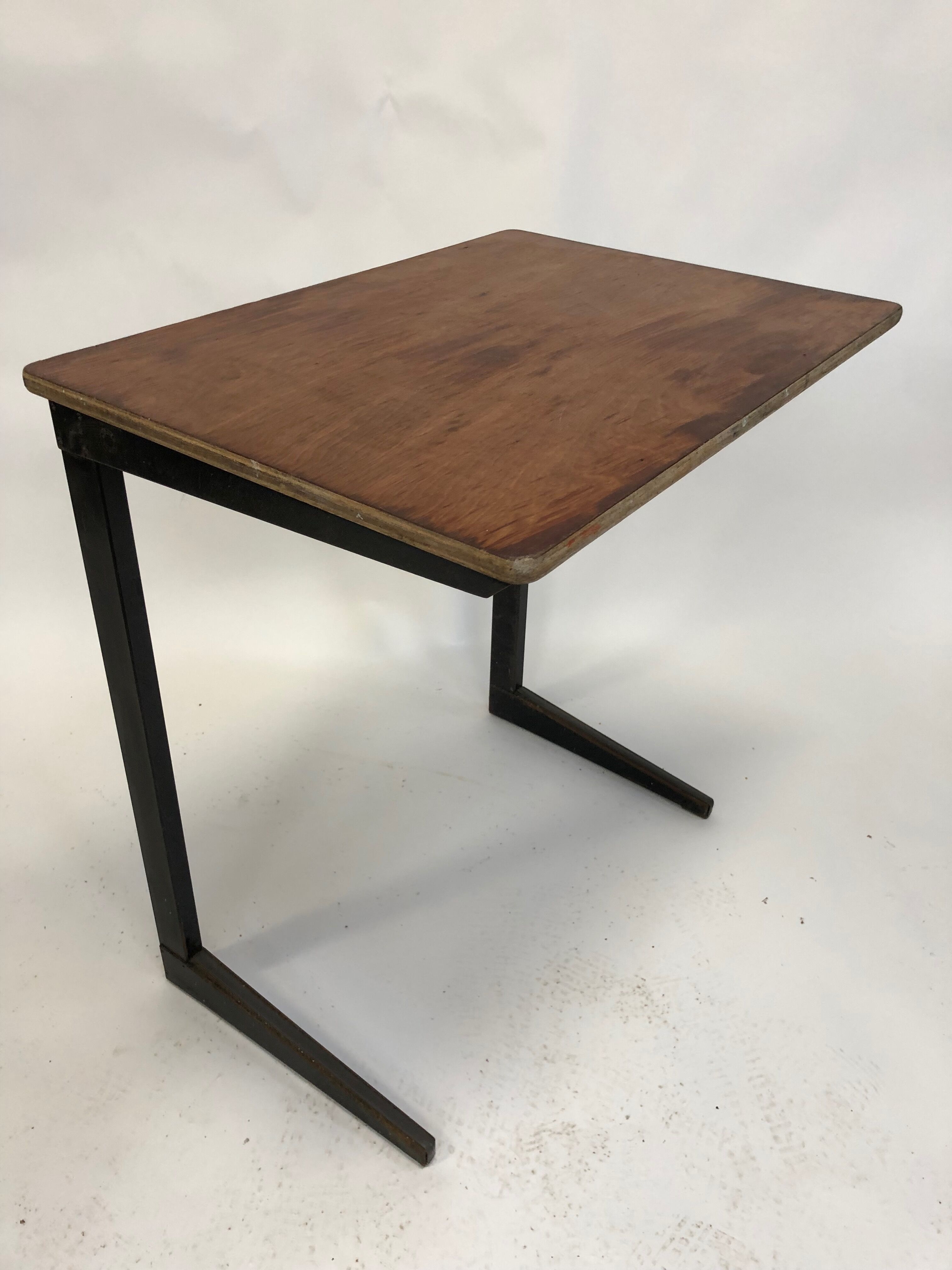 Vintage school Friso Kramer with Chair flesh compass work table