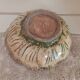 Vintage signed studio pottery flower shaped bowl