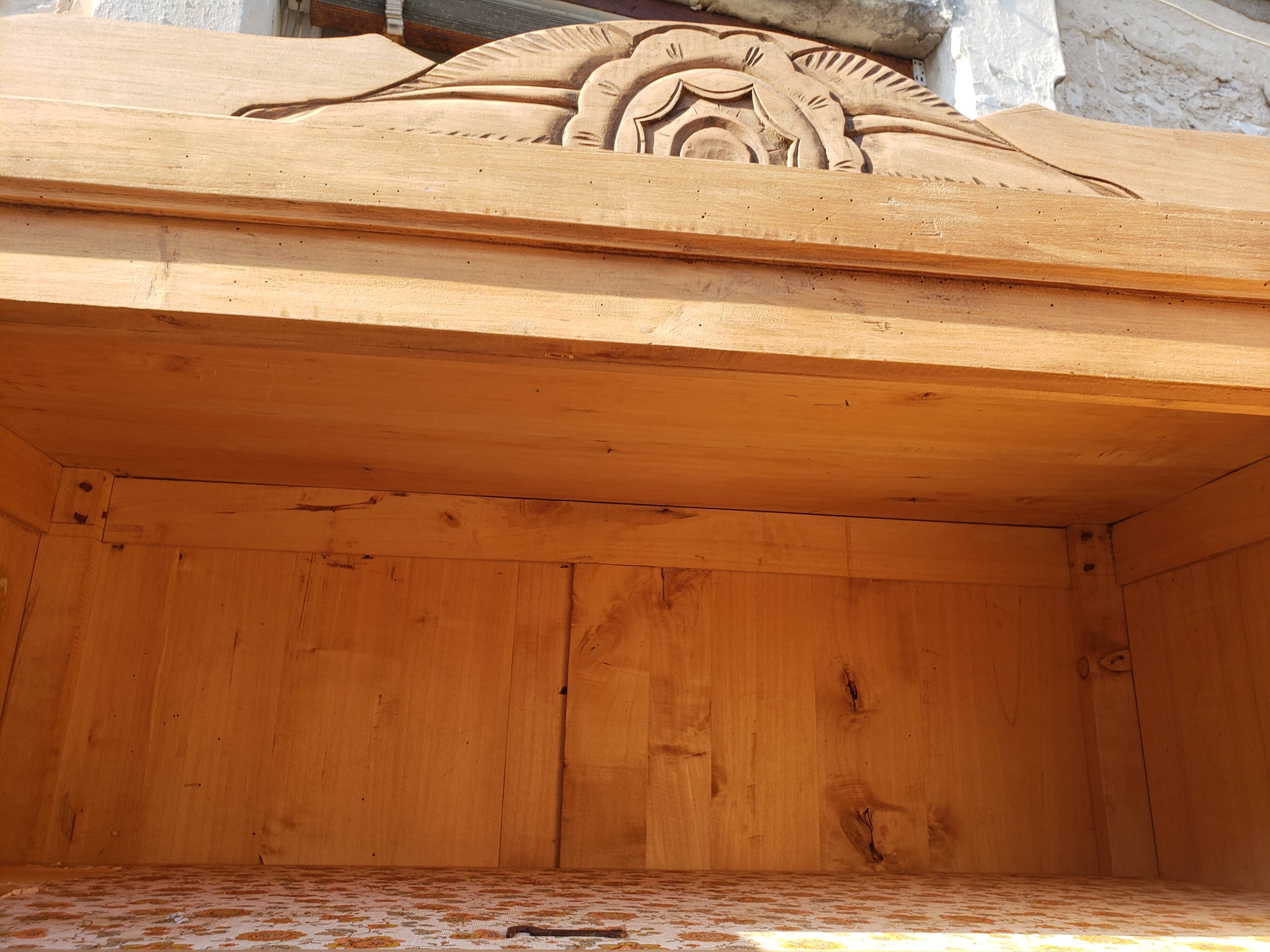 Parisian cabinet art deco raw wood