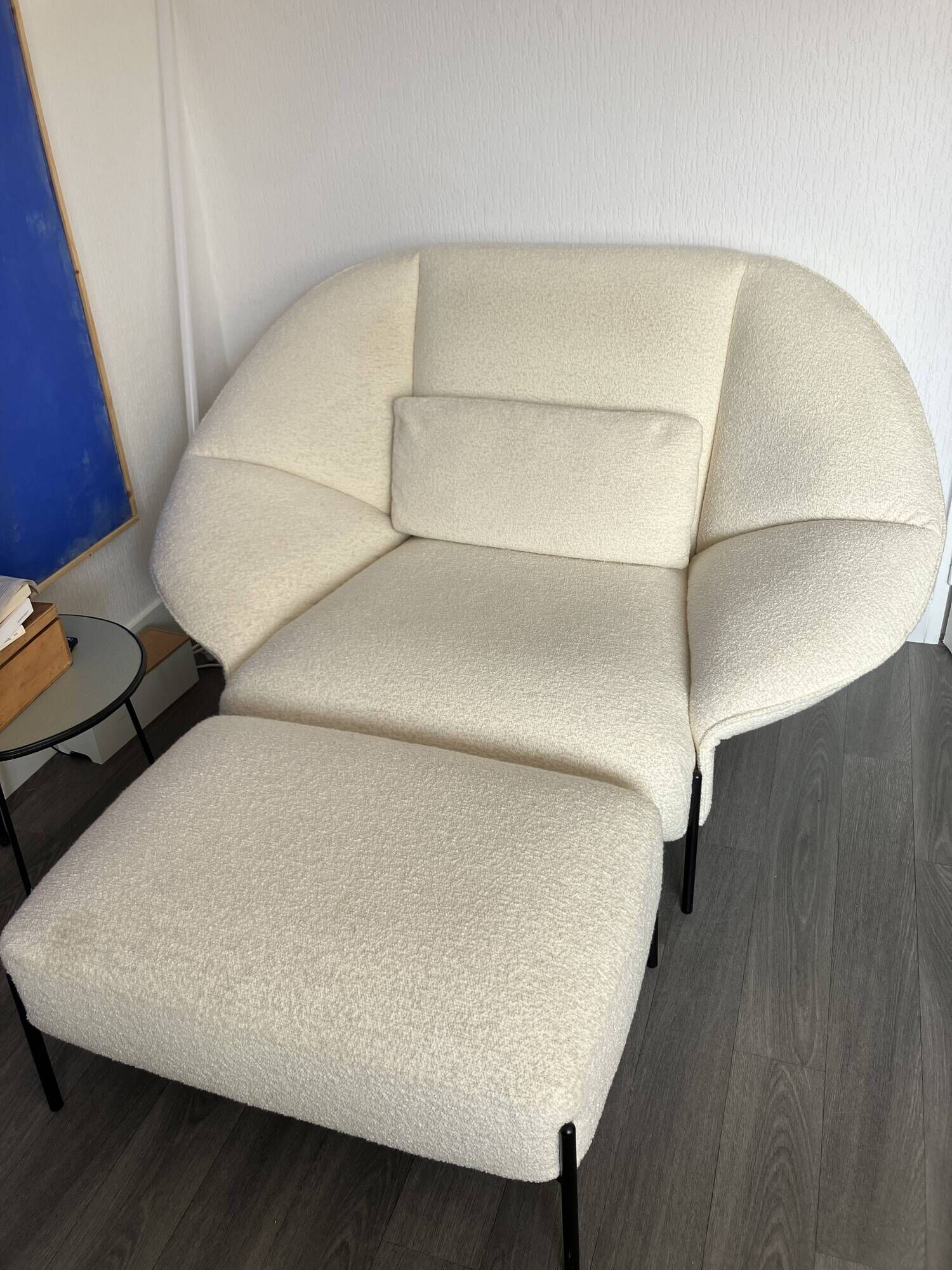 Paipai armchair Cinna + footrest