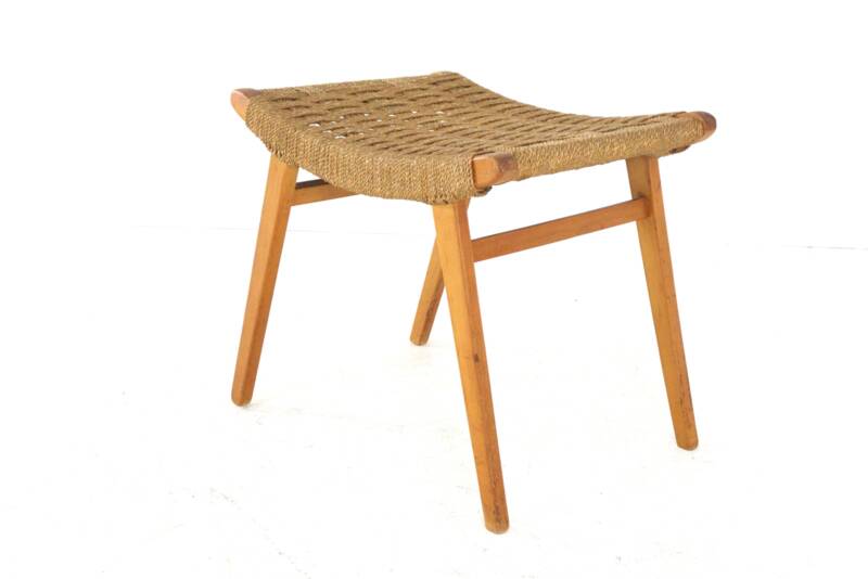 Footstool in the style of Audoux Minet | mid century modern vintage design