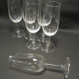 Set of 6 champagne flutes