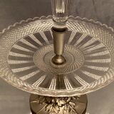 Centerpiece cup enhanced vase cornet crystal Val Saint Lambert late nineteenth