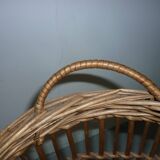 Vintage rattan basket