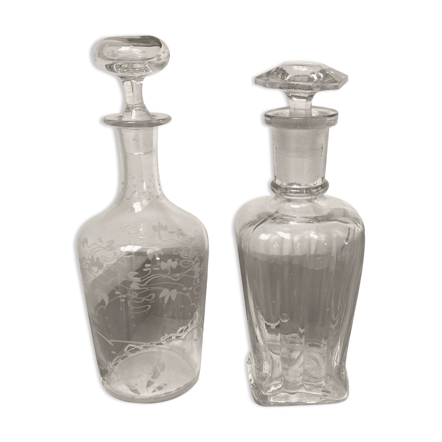 Pair of old vials