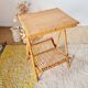 Side table magazine rack in rattan - 1960s design