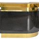 Large bar in black lacquer and gilded brass by Jean-Claude Mahey