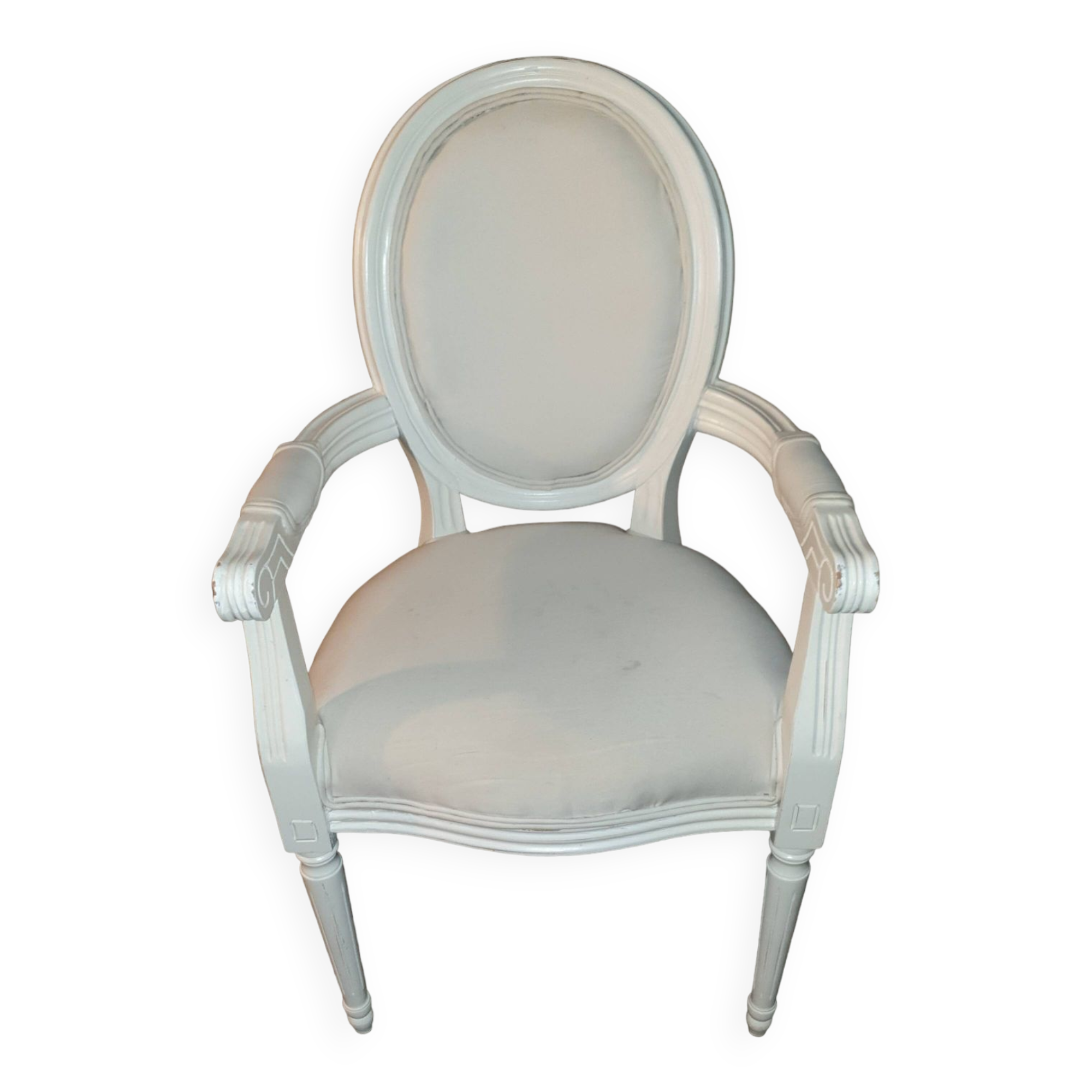 Louis xvi medallion armchair