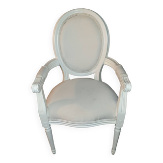 Fauteuil médaillon louis xvi