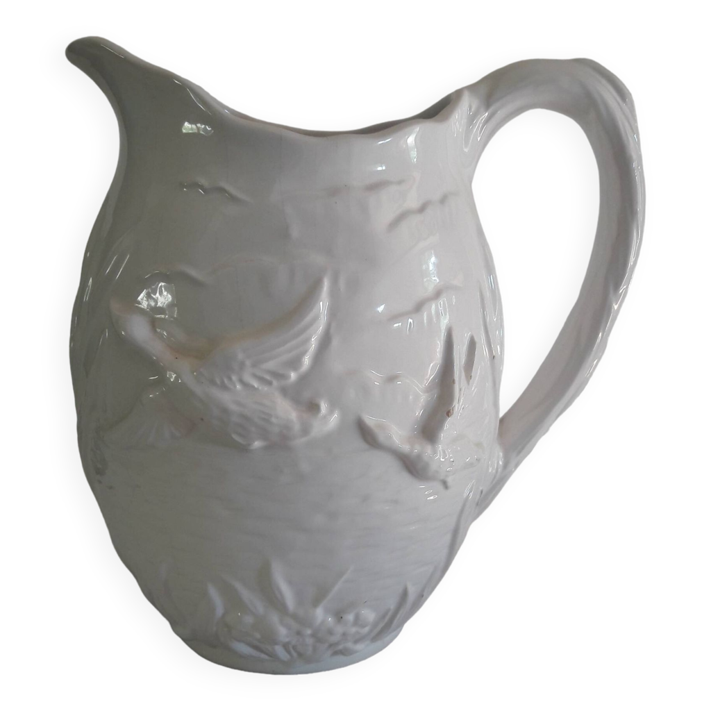 Vase pichet aiguière vintage en céramique Vallauris