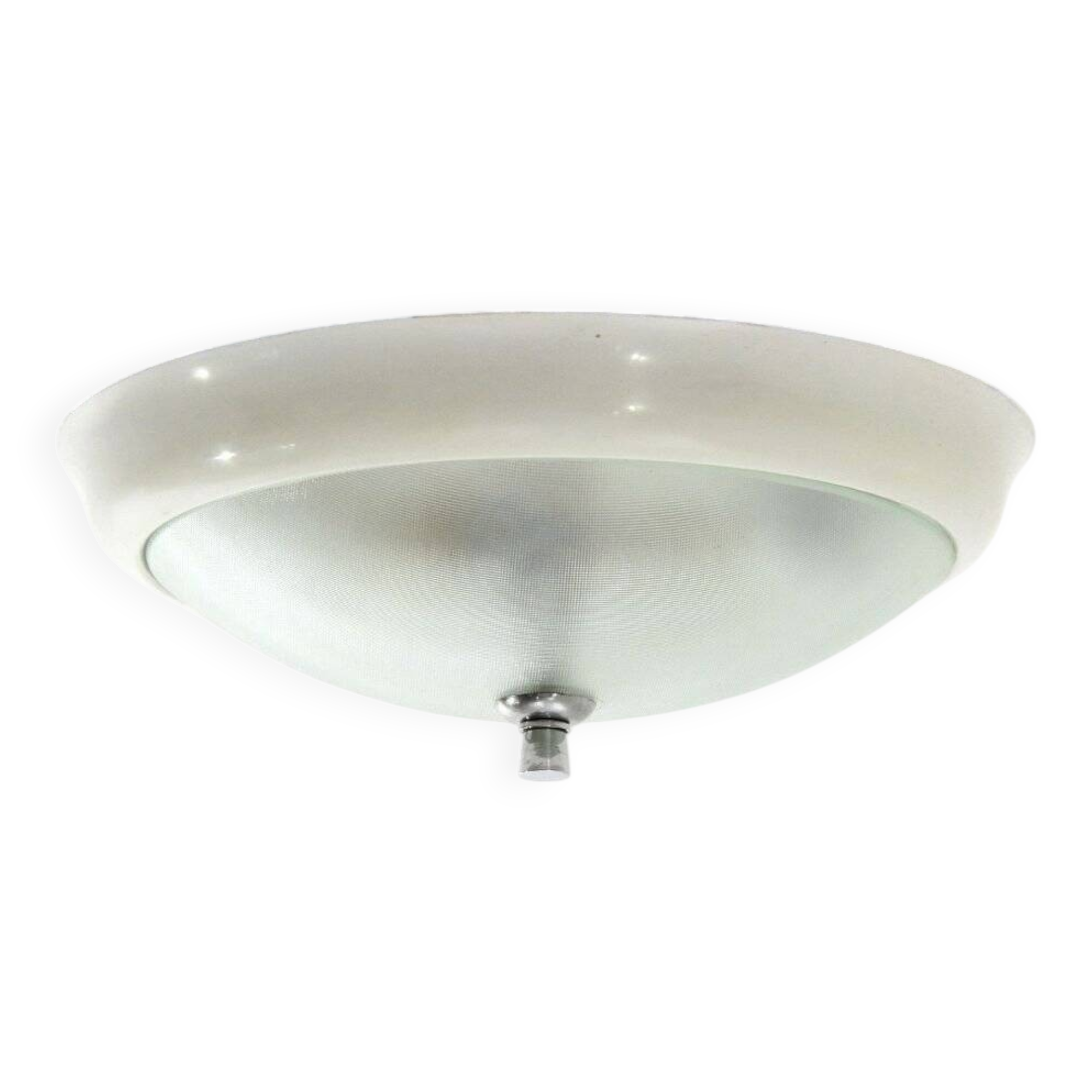 Moulded glass ceiling lamp, 1940s