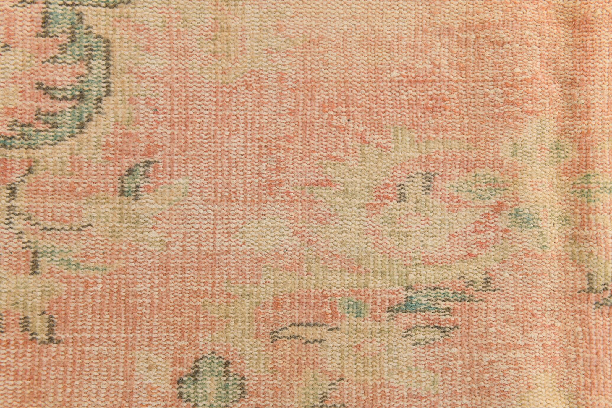 6x9 Vintage Peach Orange Rug, 175x270Cm