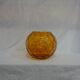 Vase ball vintage yellow years glass 60