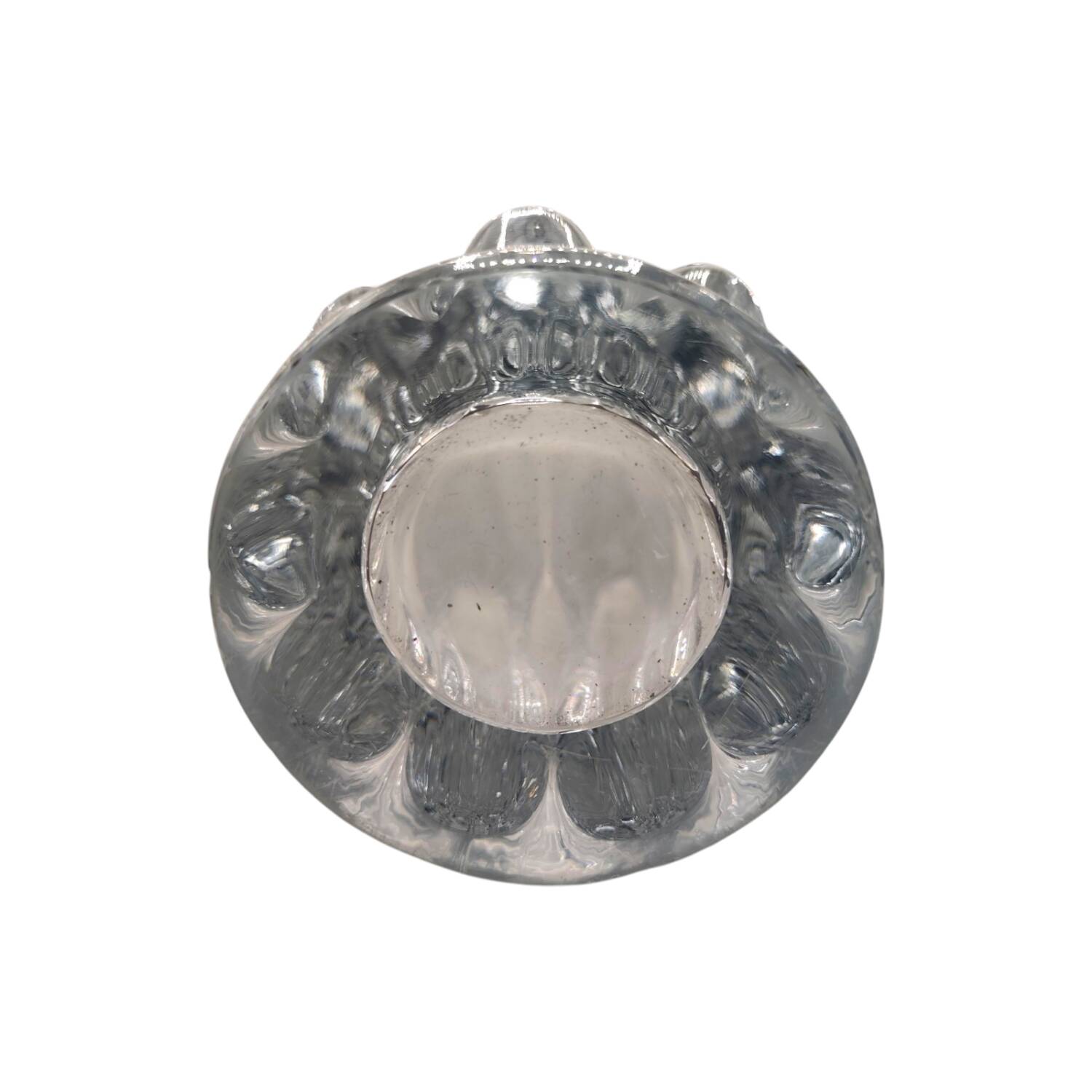 Vintage 1970s Vannes Crystal Vase - Sculptural Freeform Design