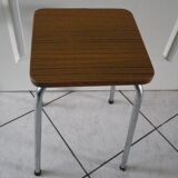 Black streaked brown formica stool 70