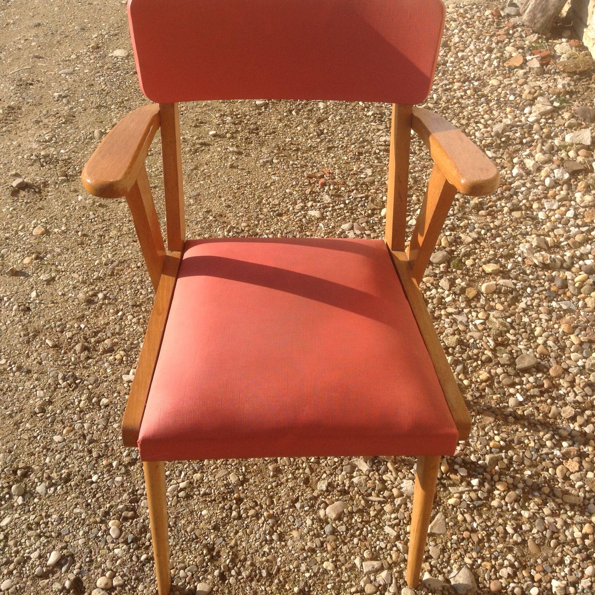 Pair of armchairs seats vintage Red