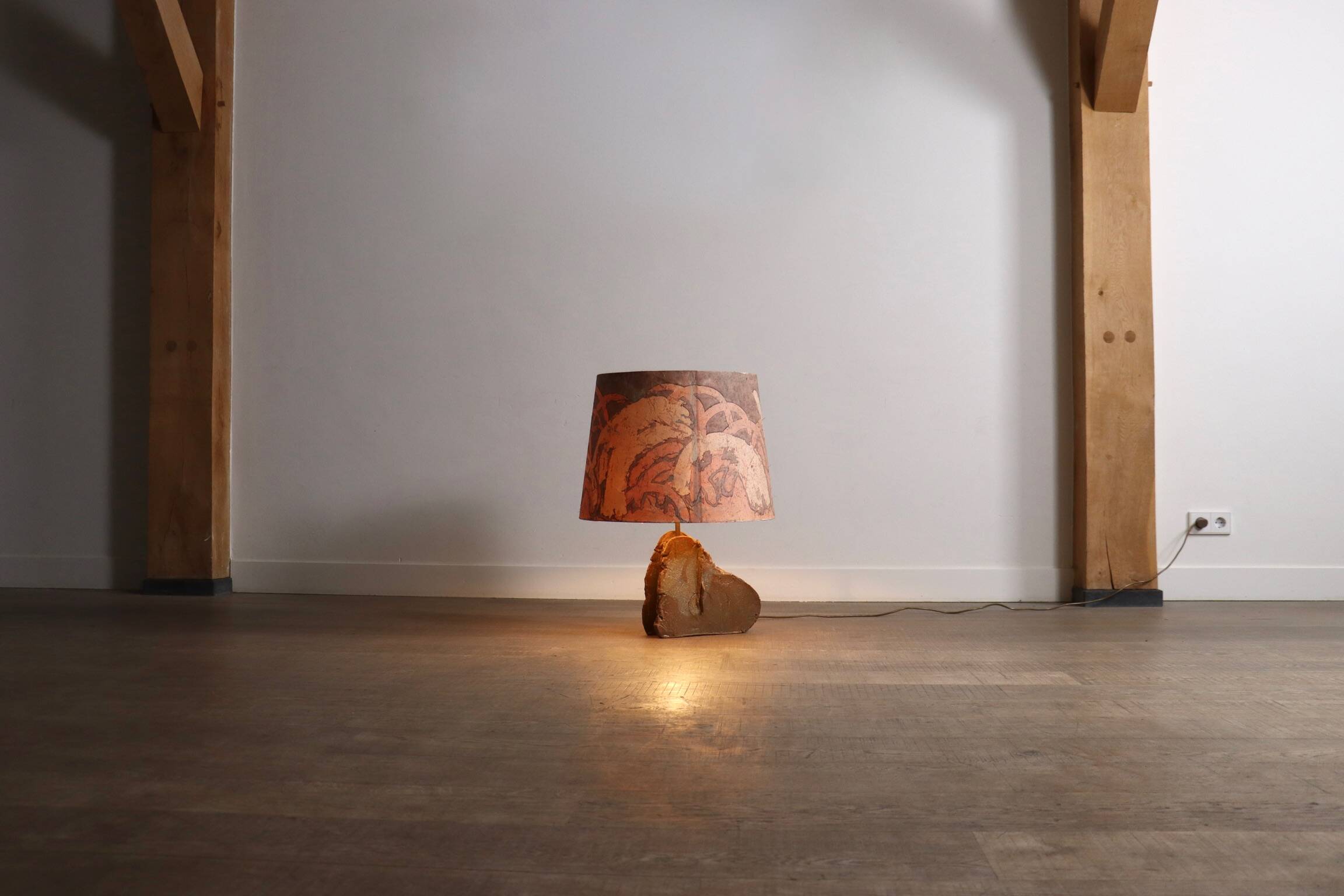 Vintage Marianne Koplin ceramic table lamp, Germany 1970s