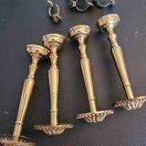 Antique brass curtain tiebacks - Set of 4