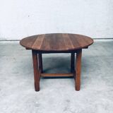 Popular Work Oak Extendable Dining Table, France, 1930s
