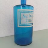 Antique blue apothecary bottle