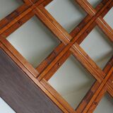 Antique Large Dutch Oak Haberdashery Shop Cabinet Folding Doors, 1920/30s