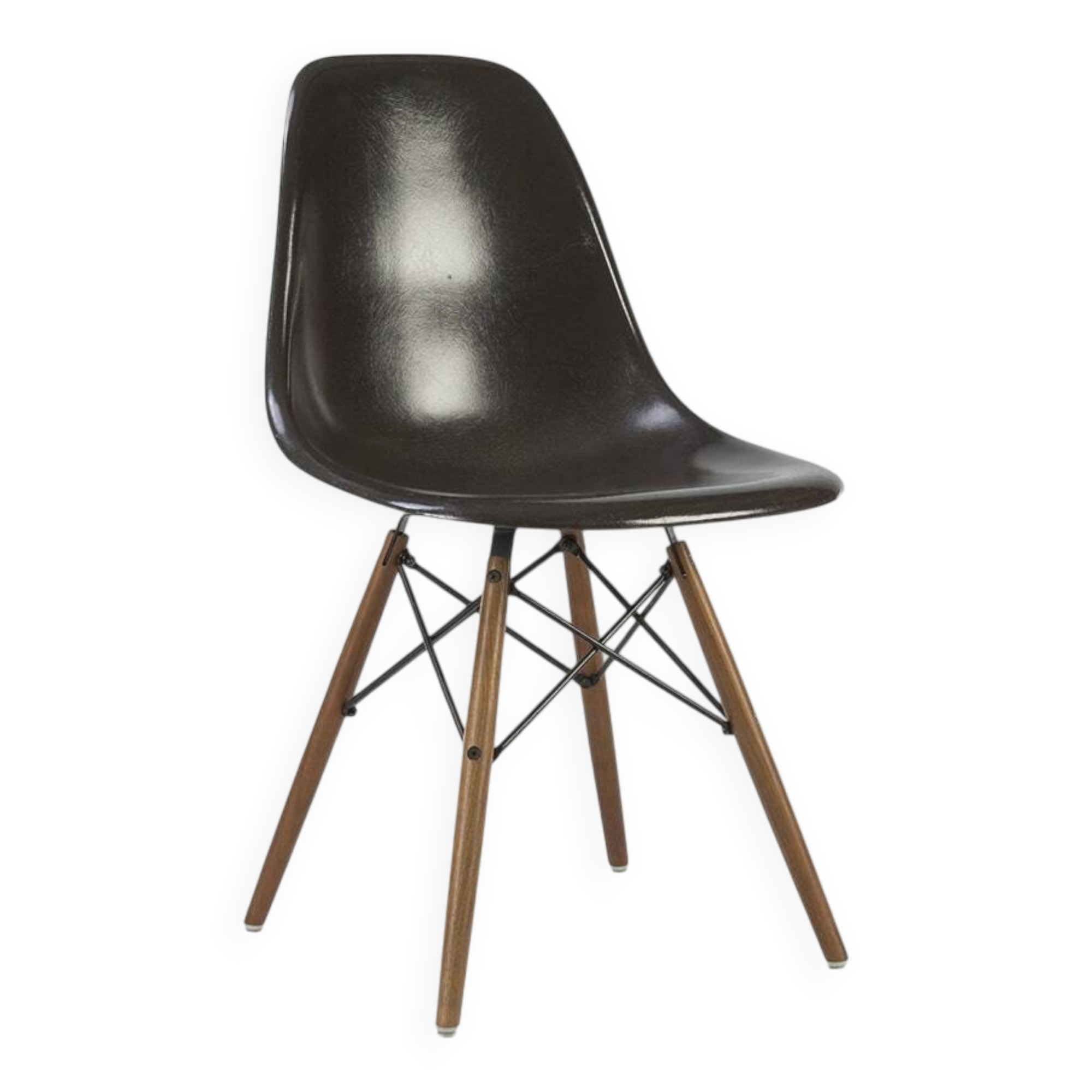 Dark Tone Herman Miller Original Vintage Eames DSW Side Chair
