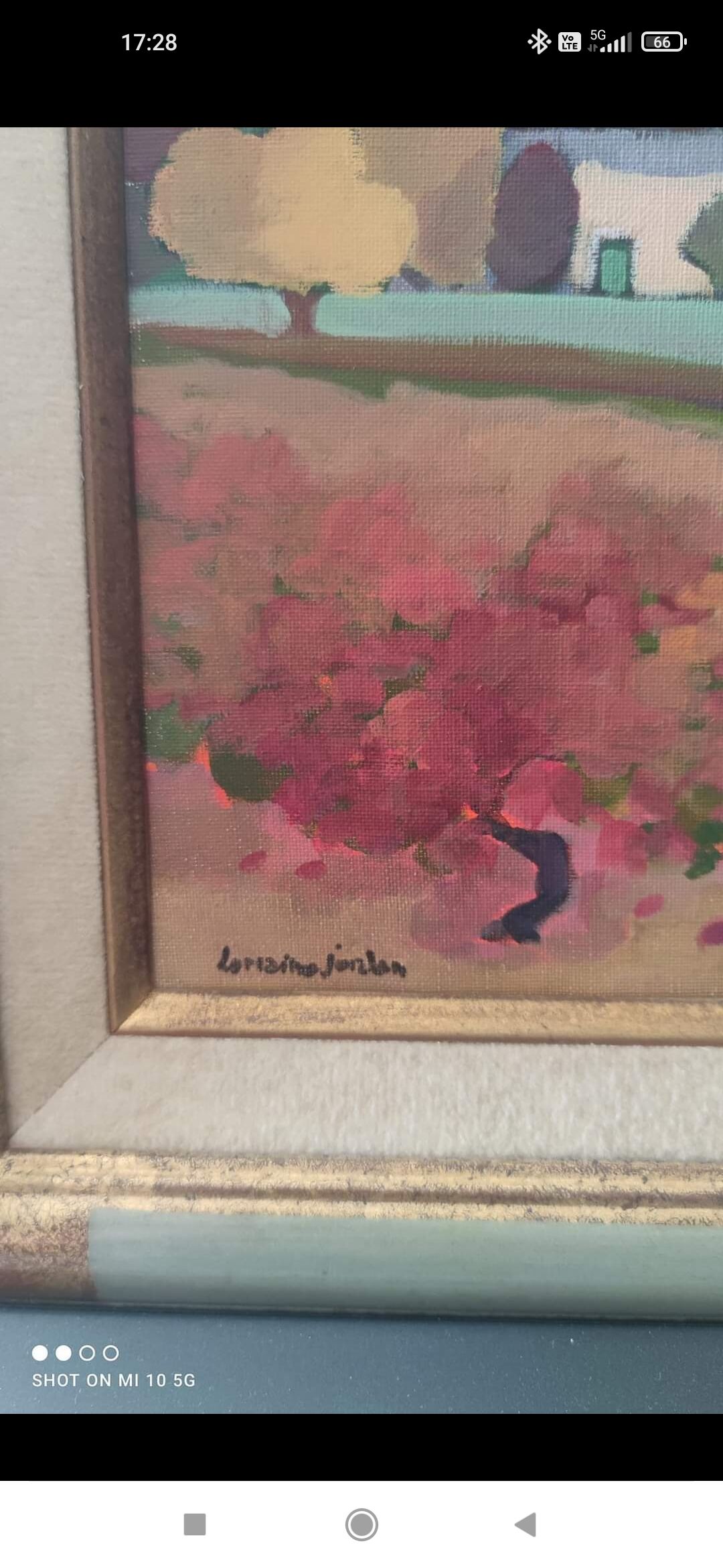 Painting by Lorraine Jordan entitled "The Farmhouse in Lacoste"