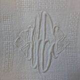 Tablecloth and its 12 monogrammed linen towels