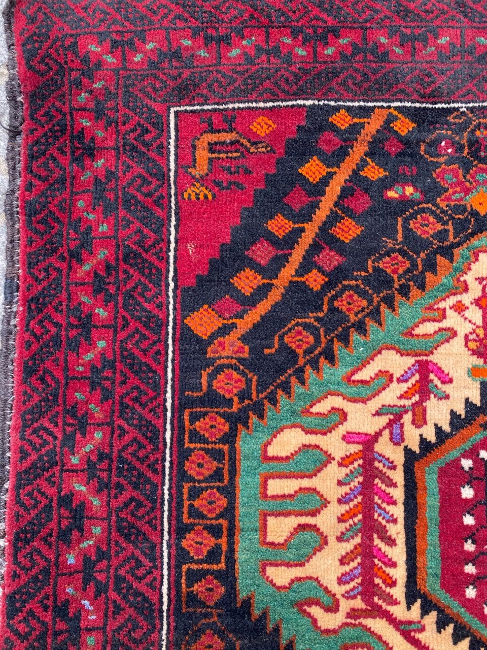 Vintage carpet belutch turkmen 106x188 cm