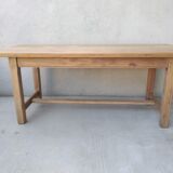 Solid wood farmhouse table
