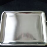 Stainless steel service tray Decor with godrons