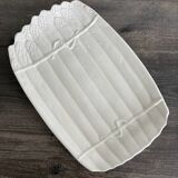 Vintage White Ceramic Asparagus Dish