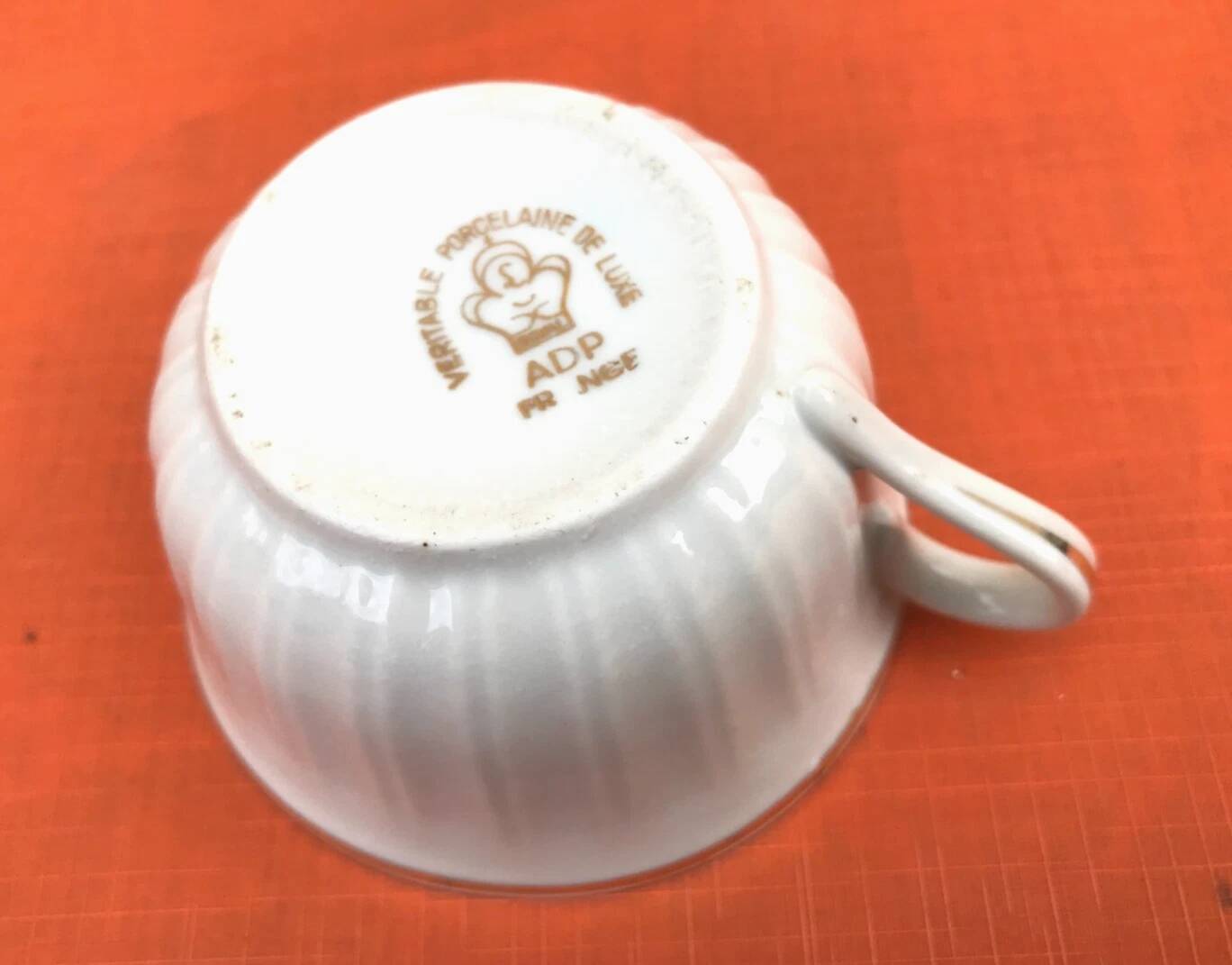 Royal ADP France Genuine Luxury Porcelain Coffee Cup / Saucer