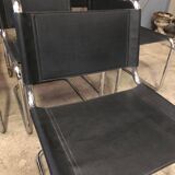 Set of 7 S33 Mart Stam Chairs Circa 1980