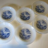 6 hollow plates from Arcopal in good condition