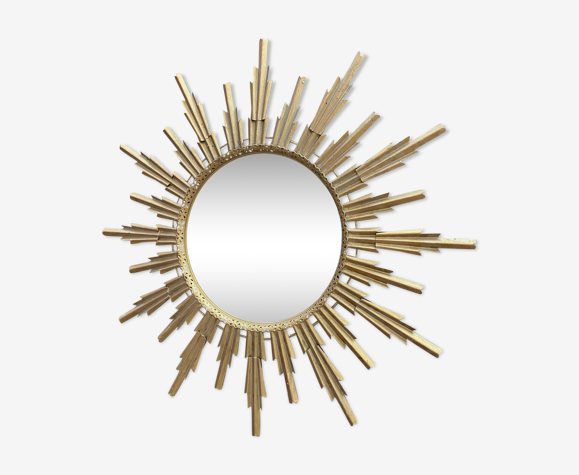 Miroir de sorcière convexe en métal 34cm