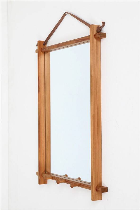Miroir en pin, Danemark années 50-70