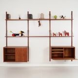 Teak shelving unit, Danish design, 1960s, production: Denmark