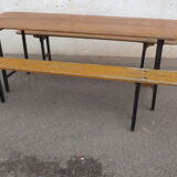 Brewery folding table & 2 benches