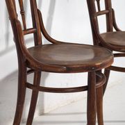 Antique Thonet bentwood chairs (circa 1920). Set of 4 pieces #14
