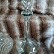 2 antique carafes