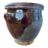 Glazed earthenware pot