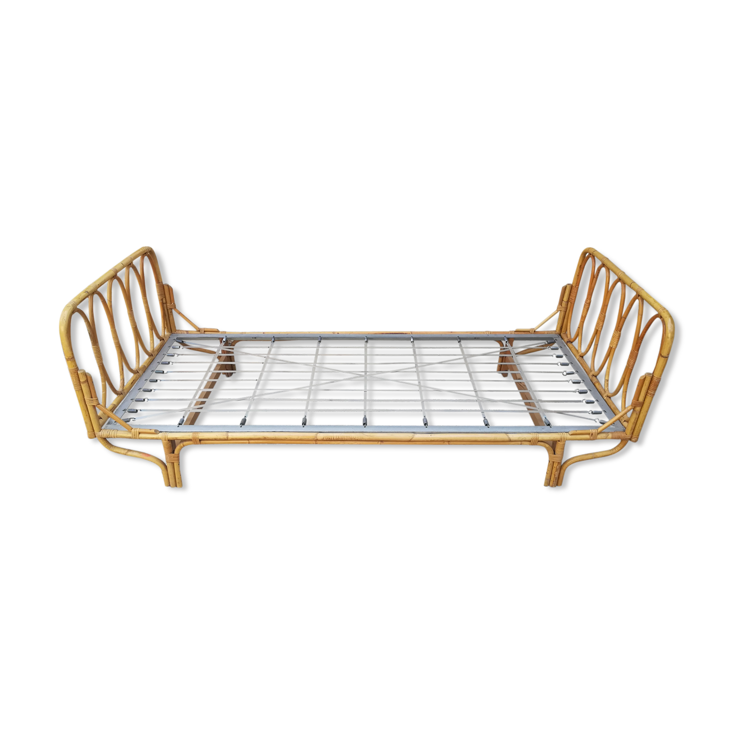 Bamboo and rattan bed